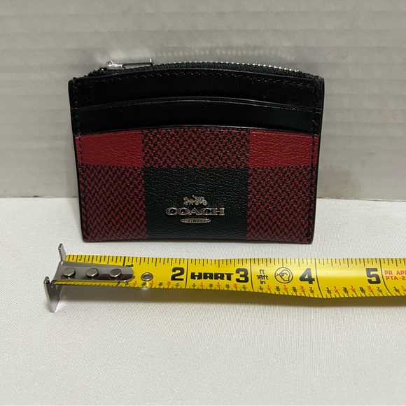 New Coach Mini Town Plaid Bucket Bag Crossbody with Card Wallet - Picture 12 of 16